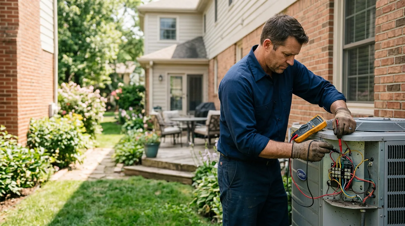 HVAC technician working near White Haven, PA